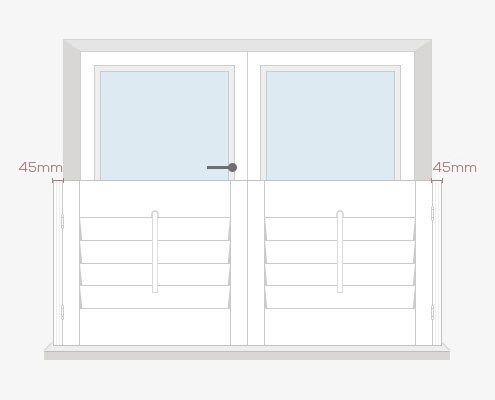 How to Measure Your Windows for Cafe Style Shutters - Outside Recess by Plantation Shutters Ltd - DIY Shutters